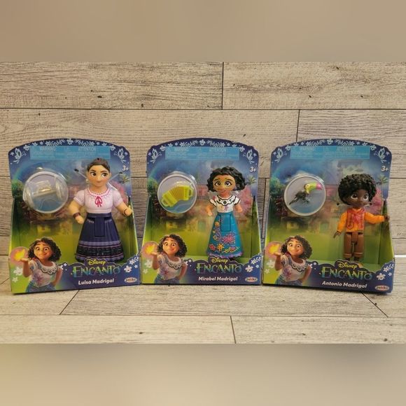 🌕 CLEARANCE Disney ENCANTO Figures Mirabel Antonio & Louisa NWT - Picture 1 of 4